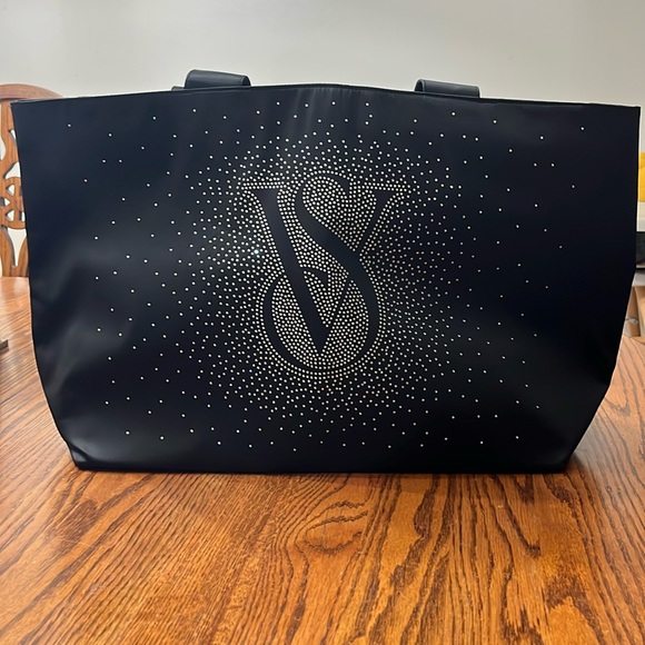 Victoria's Secret Black Tote with Sparkling Design - Picture 1 of 6